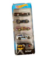 HOT WHEELS BATMAN 5 PK: POWER PISTONS, BOOM BOX, ARKHAM ASYLUM BATMOBILE - $153.57 MXN
