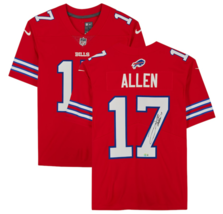 Josh Allen Autographed Buffalo Bills Nike F.U.S.E. Red Limited Jersey Be... - £629.14 GBP