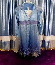 Disney Parks Elsa Blue Dress size 9-10  Frozen 2 Costume Dress Up sequin... - $31.67