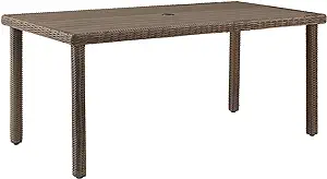 Crosley Furniture CO7241-WB Bradenton Outdoor Wicker Dining Table, Weath... - $684.99