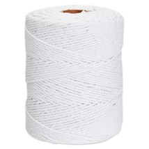 200 Yards Of 2Mm Macrame Cord For Crafts, White Cotton String For Gift W... - £13.36 GBP