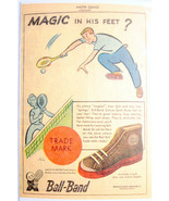 1947 Ball Band Canvas Shoes Color Print Ad Mishawka, Indiana - $154.15 MXN