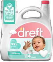 Stage 2: Active Baby Liquid Laundry Detergent 114 Loads 165 Fl Oz - $33.38