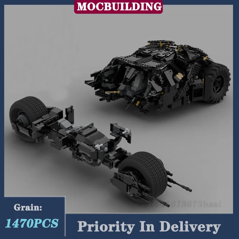 Batmobile UCS Series Technician Model Building Block Assembly MOC Movie - £181.90 GBP