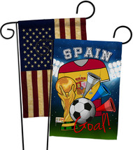 World Cup Spain Soccer - Impressions Decorative USA Vintage - Applique Garden Fl - £24.75 GBP