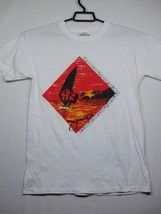 VTG Jamaica Sun Club Mens XL White Graphic Shirt Beach Windsurfing - £15.97 GBP