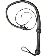 Indiana Jones-Style 3 FT Bull Whip Heavy-Duty 8-Plait Genuine Leather - $17.45