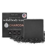 Kitsch Charcoal Soap Bar - Black Soap Bar for Detoxifying Skin | Charcoal Bar So - $9.89