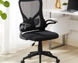 The Vecelo Mid-Back Mesh Ergonomic Office Chair In Black Is Ideal For St... - £58.97 GBP