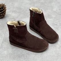 Women&#39;s shoes autumn&amp;winter new Knight boots head layer cowhide round head boots - £94.54 GBP