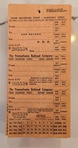 Pennsylvania Railroad - Excursion Ticket Auditors Check (1956-1964). Vin... - £159.50 GBP