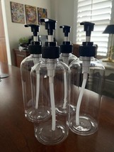 Empty Plastic Pump Bottles Dispenser 4 pack 16oz/500ml Portable 3&quot;L x 3&quot;... - $26.31 CAD