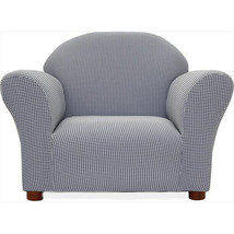 Fantasy Furniture CR16 Fantasy Furniture Roundy Chair Navy Ghingham - £73.98 GBP