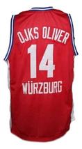 Dirk Nowitzki Wurzburg Germany Basketball Jersey New Sewn Red Any Size image 2