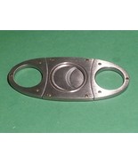 Black Leather Cigar Cutter Stainless Steel with 24K Gold Screws  - $48.45