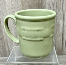Longaberger Pottery Woven Sage Green Mug - $11.86