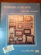 Homespun Hearts And Other Treasures Cross Stitch Book - £5.50 GBP
