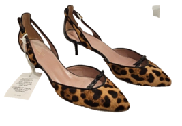 GUCCI Animal Print Calf Hair &amp; Patent Leather Ankle Strap - Never Worn - Size 40 - £399.66 GBP