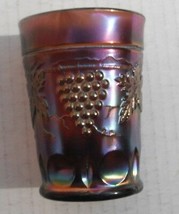 Grape + Cable Tumbler.. lite amythest color-RC..vintage Northwood carnival glass - £17.34 GBP