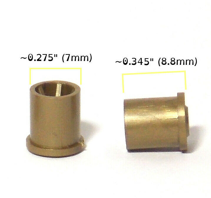 2pc BTO Newly Made Aurora G+ G-PLUS Style HO Slot Car Rear Wheels 8893 G... - $1.49