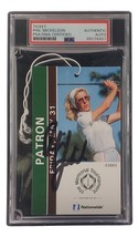 Phil Mickelson Signed Slabbed 2019 Memorial Tournament Ticket PSA/DNA 85076457 - £542.77 GBP