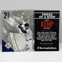 2017 Panini Chronicles Baseball Matt Kemp Base #100 Atlanta Braves - $1.97