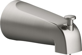 Slip-On Tub Diverter Spout, 5 Inch, Satin Nickel, Design House 522920. - $39.93