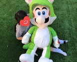 44 Inch Jumbo Super Mario Bros. Luigi Green Cat Suit Plush Toy Nintendo NEW - £150.22 GBP