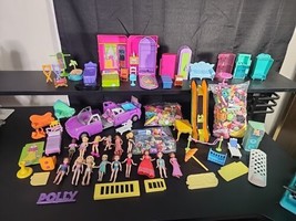 Huge Lot of Polly Pocket Dolls, Clothes, Accessories, Shoes, Car And More B - £47.20 GBP