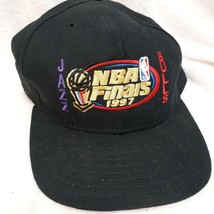 Vintage NBA Finals Hat Chicago Bulls Utah Jazz 1997 Michael Jordan black... - $37.00