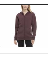 Danskin Ladies' Full Zip Ultra Cozy Hooded Jacket  New Size L Color Purp... - $19.79