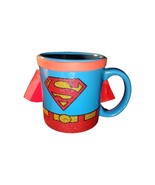Superman DC Comics Oversized 18oz Coffee Cup Blue Mug w/ Removable Cape,... - $27.82