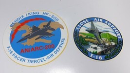 F-16 Pacer Tiercel Air Defense AN/ARC-200 &amp; Close Air Support Sticker Lot - $7.99