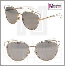 Christian Dior Sideral 2 Pale Rose Gold Mirrored Metal Oversized Sunglasses - £214.33 GBP