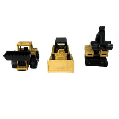 Vtg Matchbox Construction Vehicles Lot 3 Bulldozer Excavator Tractor Shovel Item image 3