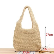 Round Straw Bags For Women Summer Rattan Ctossbody Bag Handmade Woven Beach Circ - £21.77 GBP