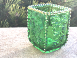 Victorian Toothpick Holder EAPG Emerald Green California Pattern U.S. Glass - $52.00