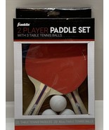 Franklin 2 Player Paddle Set For Table Tennis Concave Style Handle Wood ... - $229.08 MXN