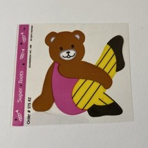 Vintage 1984 Super Toots Cardesign Transparent Ballerina Bear Sticker - £71.93 GBP