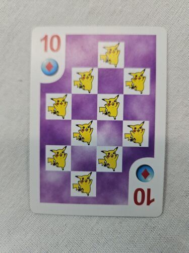 Vintage 1999 Bicycle Pokemon Playing Card 10 of Diamonds BUY 2 GET 2 FREE - $2.95