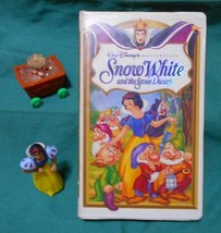 Lot: Snow White Mc Donalds Happy Meal Toy PVC Figure + VHS Disney Movie,... - £27.94 GBP