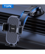 TOPK Universal Car Phone Holder Dashboard Mount 360° Rotatable Anti-Slip... - $52.46