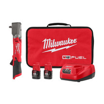 Milwaukee 2564-22 M12 Fuel 3/8&quot; Right Angle Impact Wrench Kit w/ (2) Bat... - £397.90 GBP