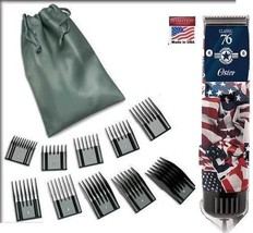 Oster Classic 76 Limited Hair Clipper+10 PC Combs American Flag Operatio... - $313.41