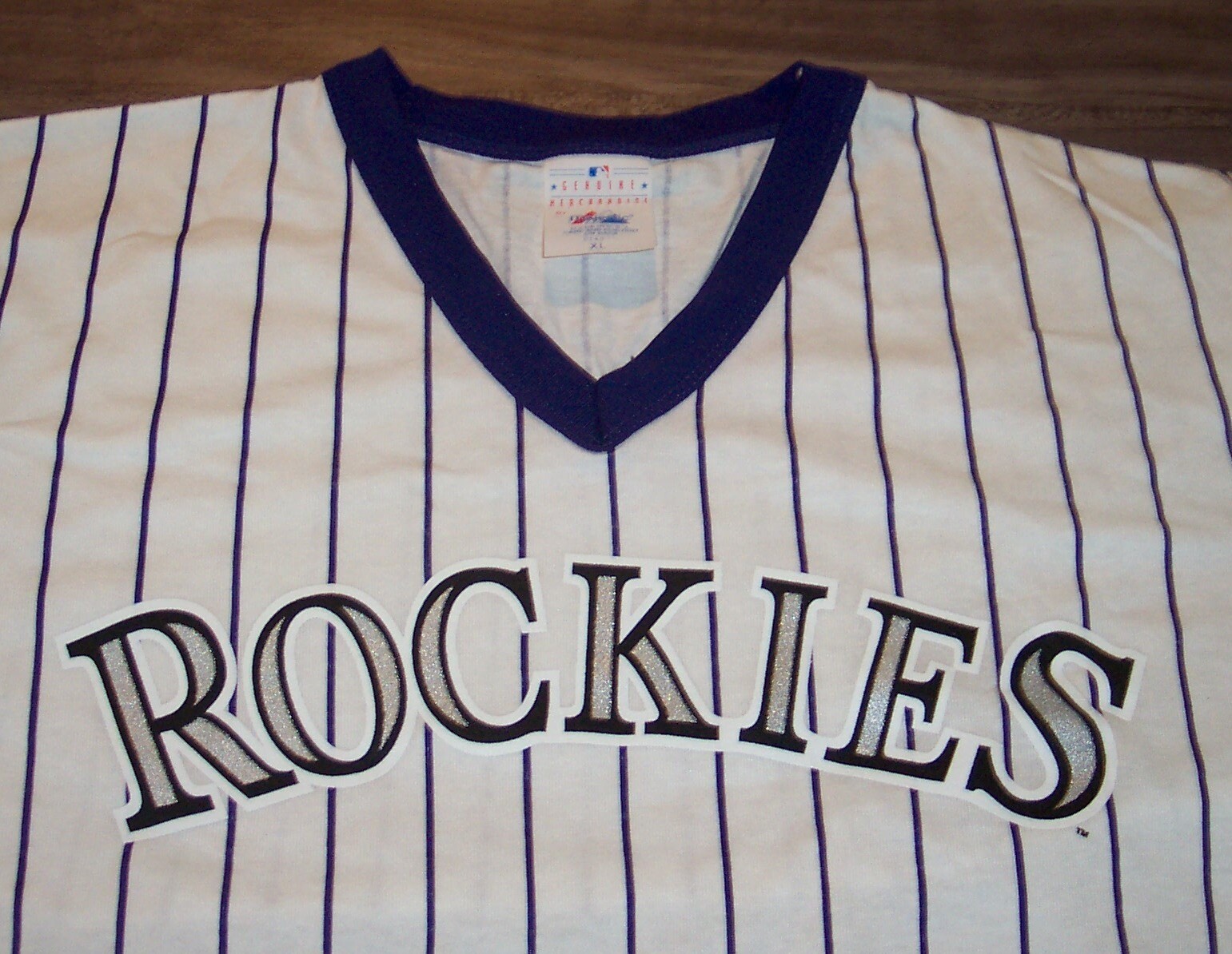 VINTAGE COLORADO ROCKIES MLB BASEBALL JERSEY T-Shirt MENS XL NEW Majestic Item image 2