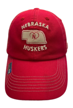 Cap Nebraska Huskers Women&#39;s Baseball Hat Red Adjustable Russell New - £10.97 GBP