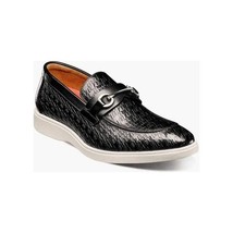 Stacy Adams Salyer Moc Toe Bit Slip On Walking Shoes Black 25692-001 image 14