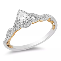 Enchanted Disney Ring, Enchanted Disney Rapunzel  0.5 Ct Pear Cut Diamond Ring - £91.80 GBP