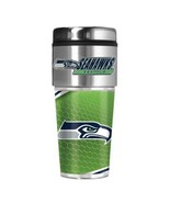 Seattle Seahawks Metallic Travel Tumbler Stainless Steel 16oz - $34.60 CAD