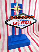 FAB Viva Las Vegas Iconic Illuminated Flashing Tabletop Electric Home De... - £37.92 GBP